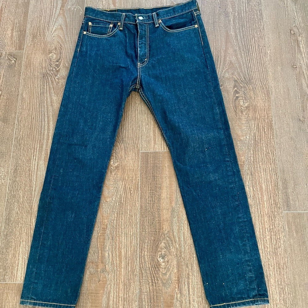 Levi's Dark Blue Straight Jeans